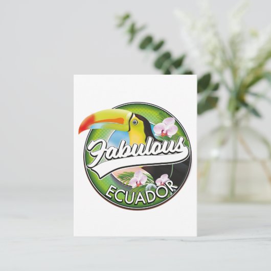 Ontdek het prachtige Ecuador logo Briefkaart (Staand voorkant)