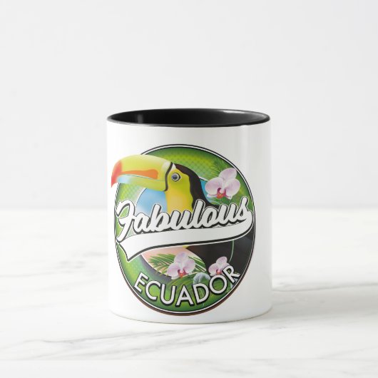 Ontdek het prachtige Ecuador logo Mok (Midden)