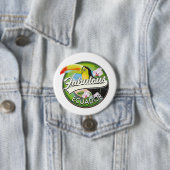 Ontdek het prachtige Ecuador logo Ronde Button 7,6 Cm (In situ)