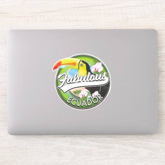 Ontdek het prachtige Ecuador logo Sticker (Computer)