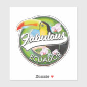 Ontdek het prachtige Ecuador logo Sticker (Vel)