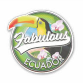 Ontdek het prachtige Ecuador logo Sticker (Voorkant)