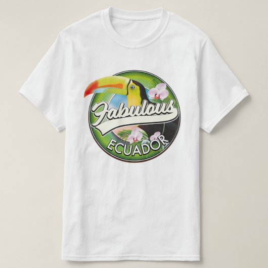 Ontdek het prachtige Ecuador logo T-shirt (Design voorkant)