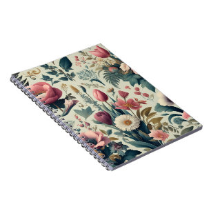 Ontdek het prachtige Floral Botanical patroon van Notitieboek