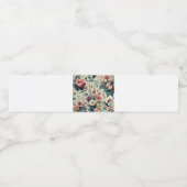 Ontdek het prachtige Floral Botanical patroon van  Waterfles Etiket (Enkel label)