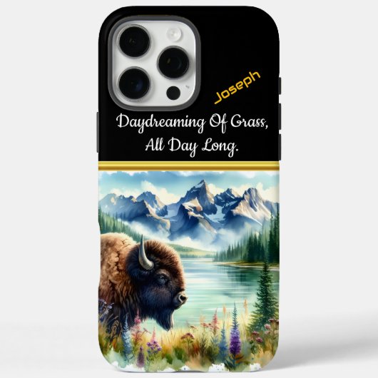 Ontdek het serene landschap met Buffalo Bisons Case-Mate iPhone Case (Achterkant)