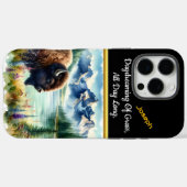 Ontdek het serene landschap met Buffalo Bisons Case-Mate iPhone Case (Achterkant (horizontaal))