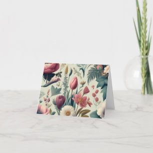 Ontdek het Stunning Spring Floral Botanische Patro Bedankkaart