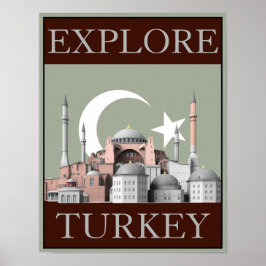 Ontdek het Turkse reisdecor (12,5 x 16 inch) Poster