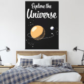 Ontdek het universum canvas afdruk (Insitu (Slaapkamer))