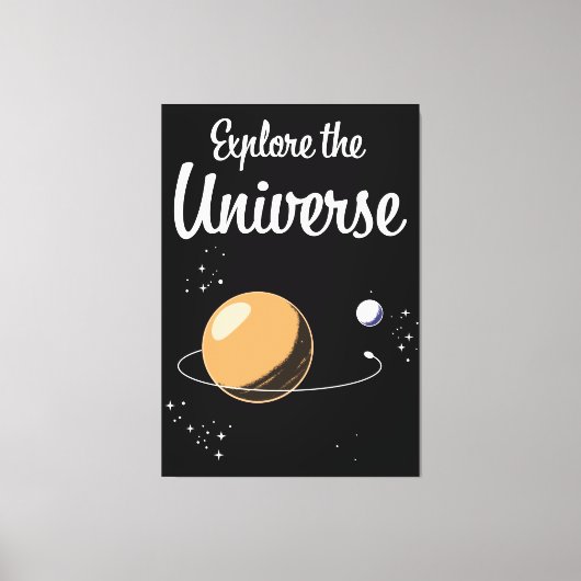 Ontdek het universum canvas afdruk (Voorkant)