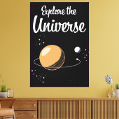 Ontdek het universum canvas afdruk (Insitu (Woonkamer))