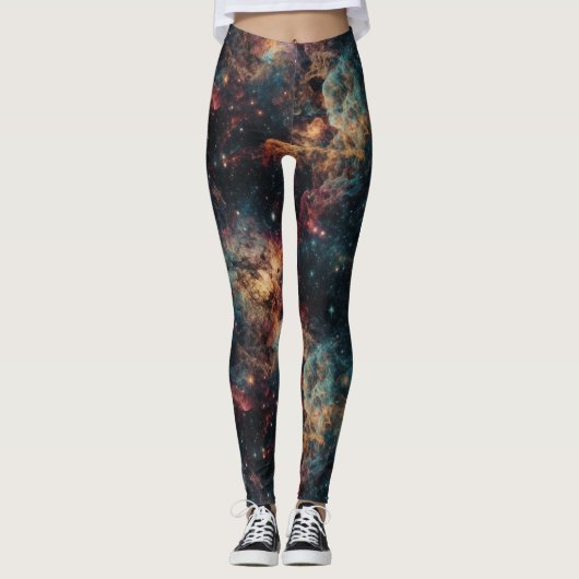 Ontdek het universum in stijl met Galaxy-Leggings Leggings (Voorkant)