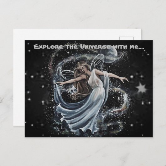 Ontdek het universum met mijn Briefkaart (Voorkant / Achterkant)