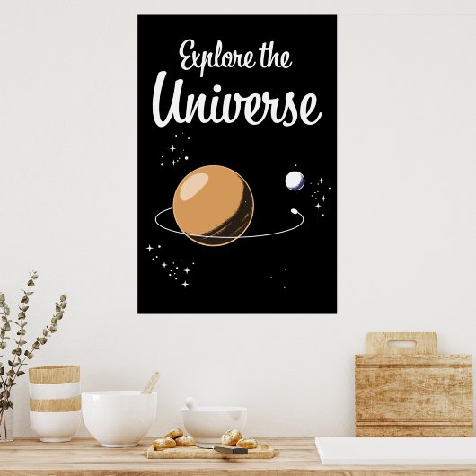 Ontdek het universum poster (Keuken)