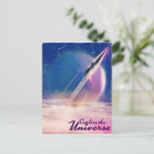 Ontdek het universum  ruimte poster briefkaart (Staand voorkant)