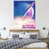 Ontdek het universum  ruimte poster canvas afdruk (Insitu (Slaapkamer))