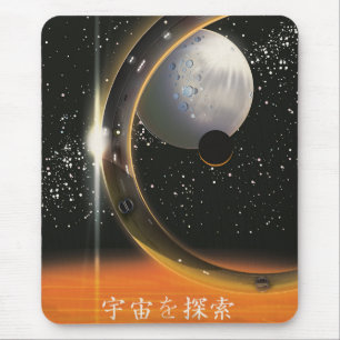 Ontdek het universum  ruimte poster muismat