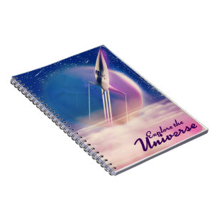 Ontdek het universum  ruimte poster notitieboek