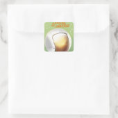 Ontdek het universum vierkante sticker (Tas)