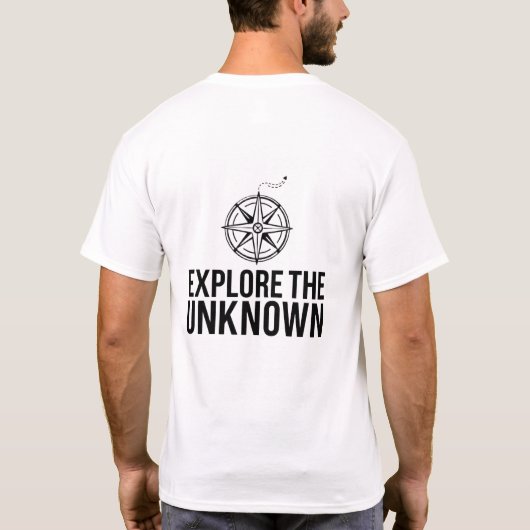 Ontdek het Unknown Paths Compass T-shirt (Achterkant)
