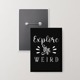 Ontdek het vreemde typografie-ontwerp voor citaten button