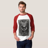 "Ontdek het vuur binnenin: Dragon Tattoo T-shirts" T-shirt (Voorkant volledig)