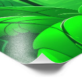 Ontdek het weelderige groene bos foto afdruk (Hoek)