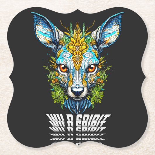 Ontdek het Wilde Instinct Kartonnen Onderzetters (Voorkant)