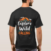 Ontdek het Wilde _Natuur is Calling T-shirt (Achterkant)