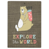 Ontdek het World Boho Beer Klembord (Achterkant)