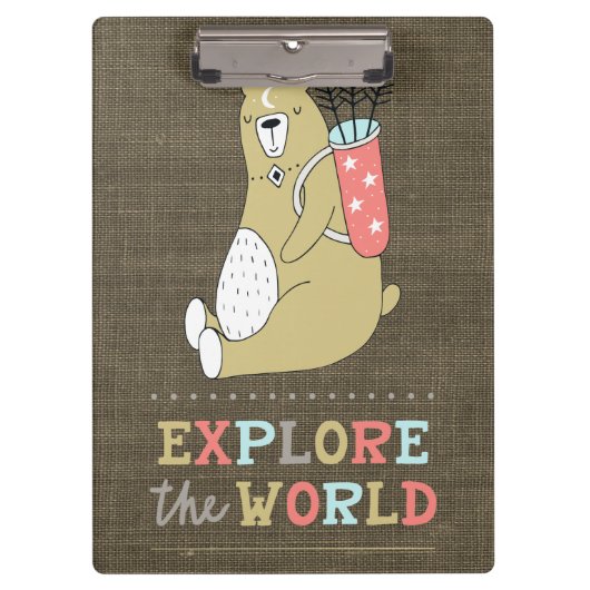 Ontdek het World Boho Beer Klembord (Voorkant)