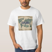 Ontdek het World Travel T-shirt (Voorkant)