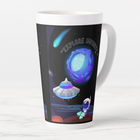 Ontdek Infinity Latte Mok (Rechterhoek)