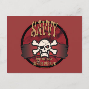 Ontdek je binnenste piraat briefkaart