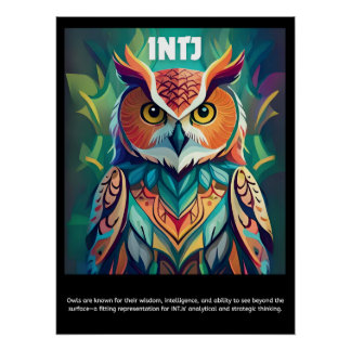 Ontdek je innerlijke uil: INTJ Poster