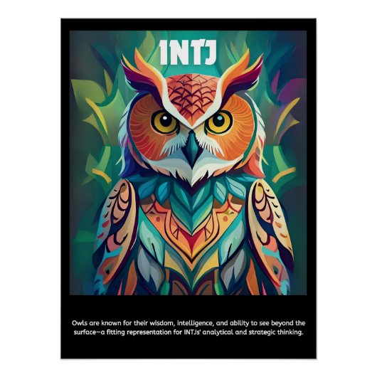 Ontdek je innerlijke uil: INTJ Poster (Voorkant)