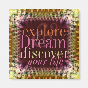 ontdek je leven Magnet