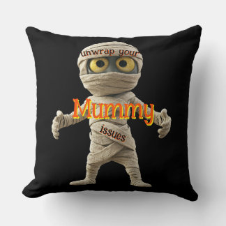 Ontdek je mummieproblemen Halloween Kussen