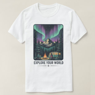 Ontdek je wereldavontuur t-shirt