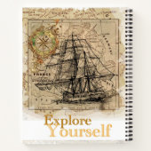 Ontdek jezelf elegante zelfverbetering offerte notitieboek (Achterkant)