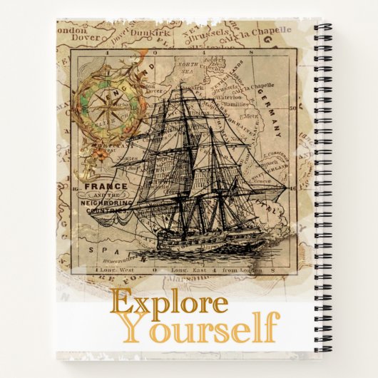 Ontdek jezelf elegante zelfverbetering offerte notitieboek (Achterkant)