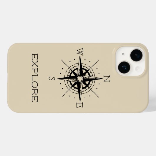 Ontdek  kompasreis die wordt verwacht Case-Mate iPhone case (Achterkant (horizontaal))