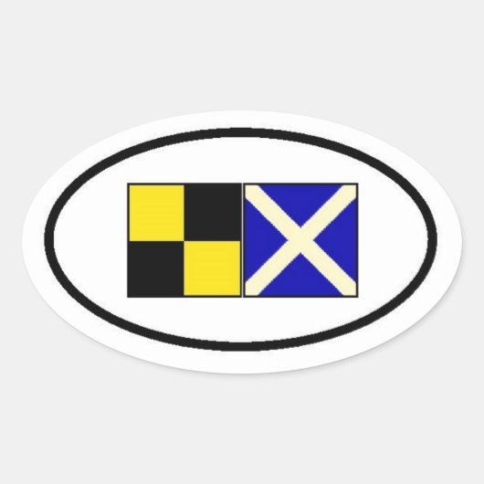 Ontdek Lake Minnetonka Oval Ovale Sticker (Voorkant)