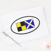 Ontdek Lake Minnetonka Oval Ovale Sticker (Envelop)