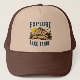 Ontdek Lake Tahoe Mountains Californië Nevada Trucker Pet