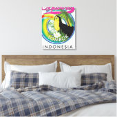 Ontdek Lombok Indonesië Reis logo Canvas Afdruk (Insitu (Slaapkamer))