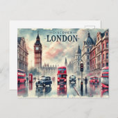 Ontdek Londen" Briefkaart (Voorkant / Achterkant)
