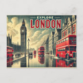 "Ontdek Londen" Briefkaart (Voorkant)