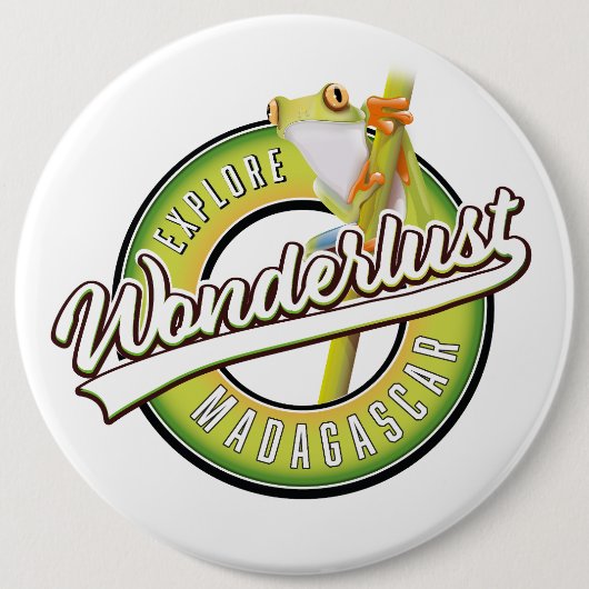Ontdek Madagascar wonderlust Ronde Button 6,0 Cm (Voorkant)